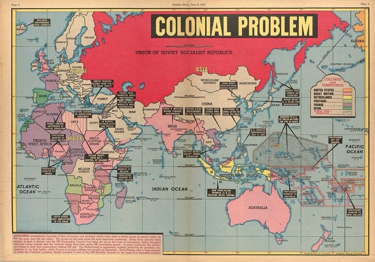 🗺️ The Colonial Problem — The World... - The Atlas Bookshelf | Facebook