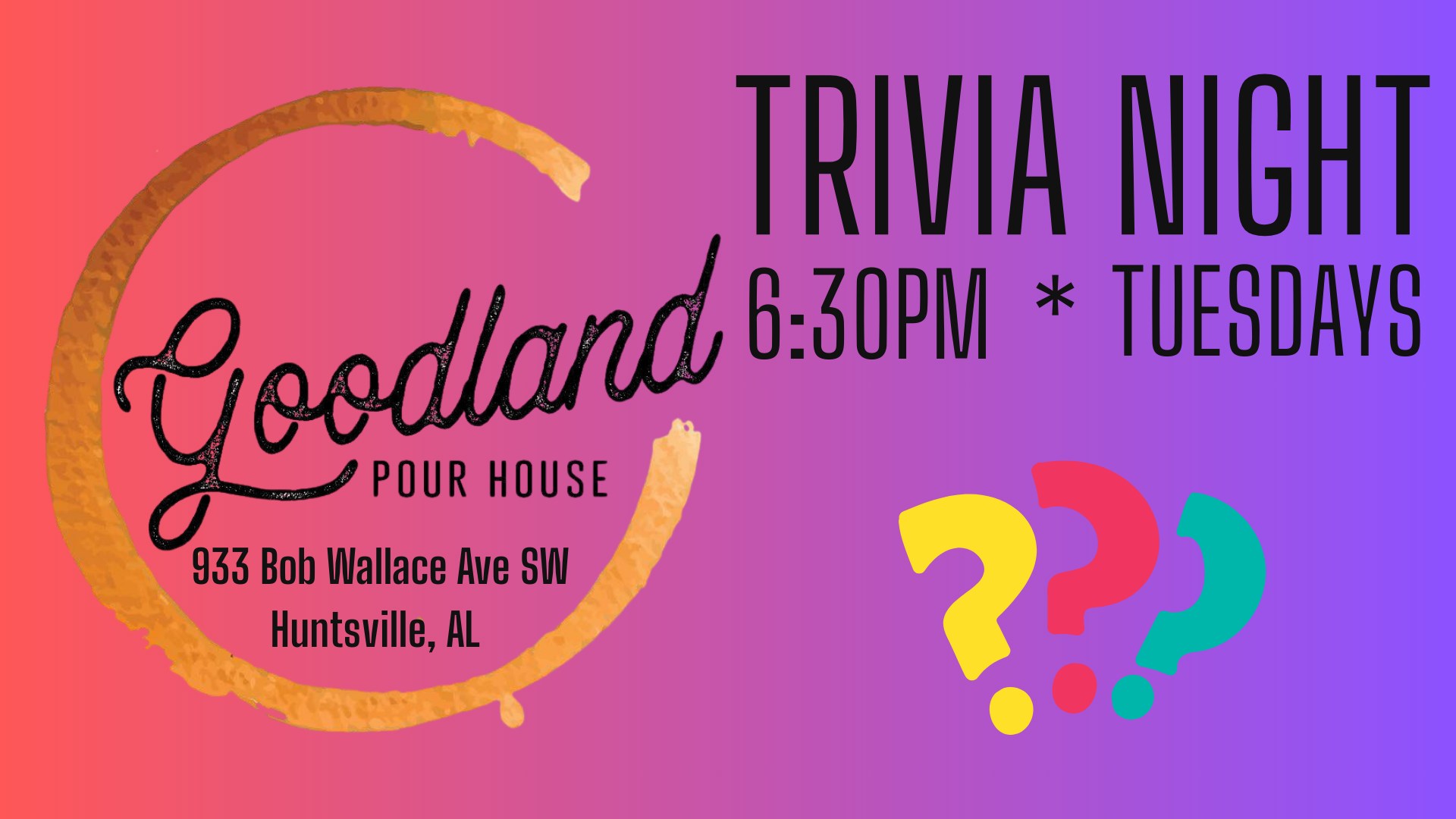 Trivia Night at Goodland!