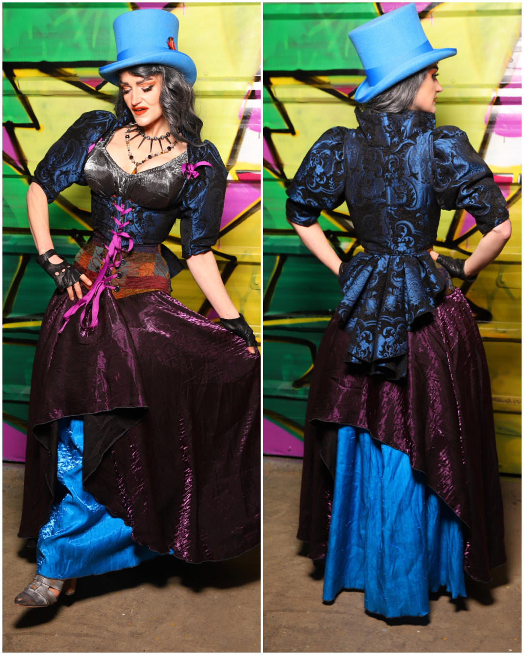colonial corset dress Some of you may not know that I worked at a wedding shop when I was 18. I was hired after I brought in one of my colonial, fully boned ball gown corset dress vintage 18th century Mismached Burgundy Gold Green x-styleCode:S25-12998 Victorian Choice color:Coral pink