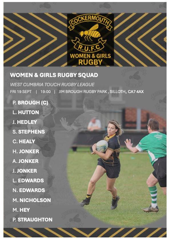 The Women & Girls Touch Rugby League... - Cockermouth Rufc | Facebook
