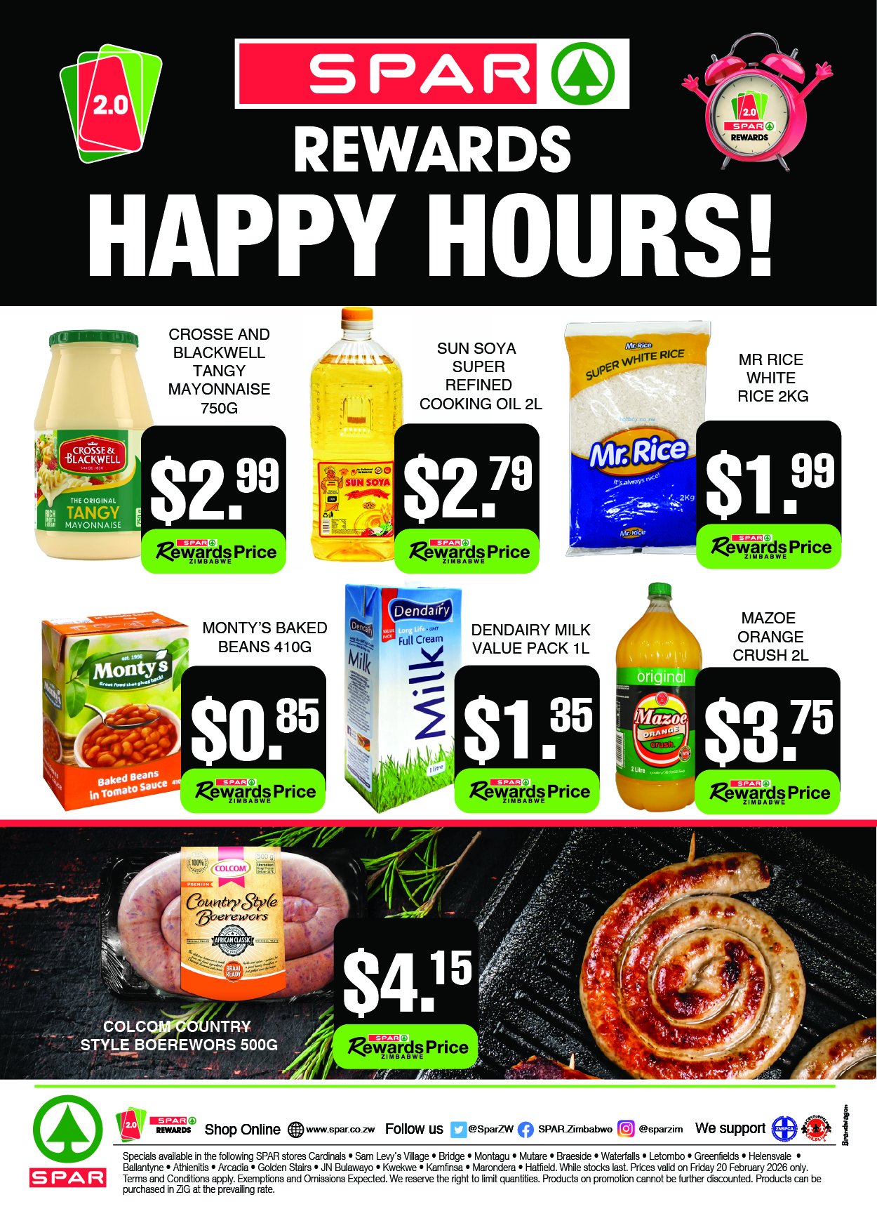 SPAR Zimbabwe - Friday plans? They just got better. 🕒💰... | Facebook