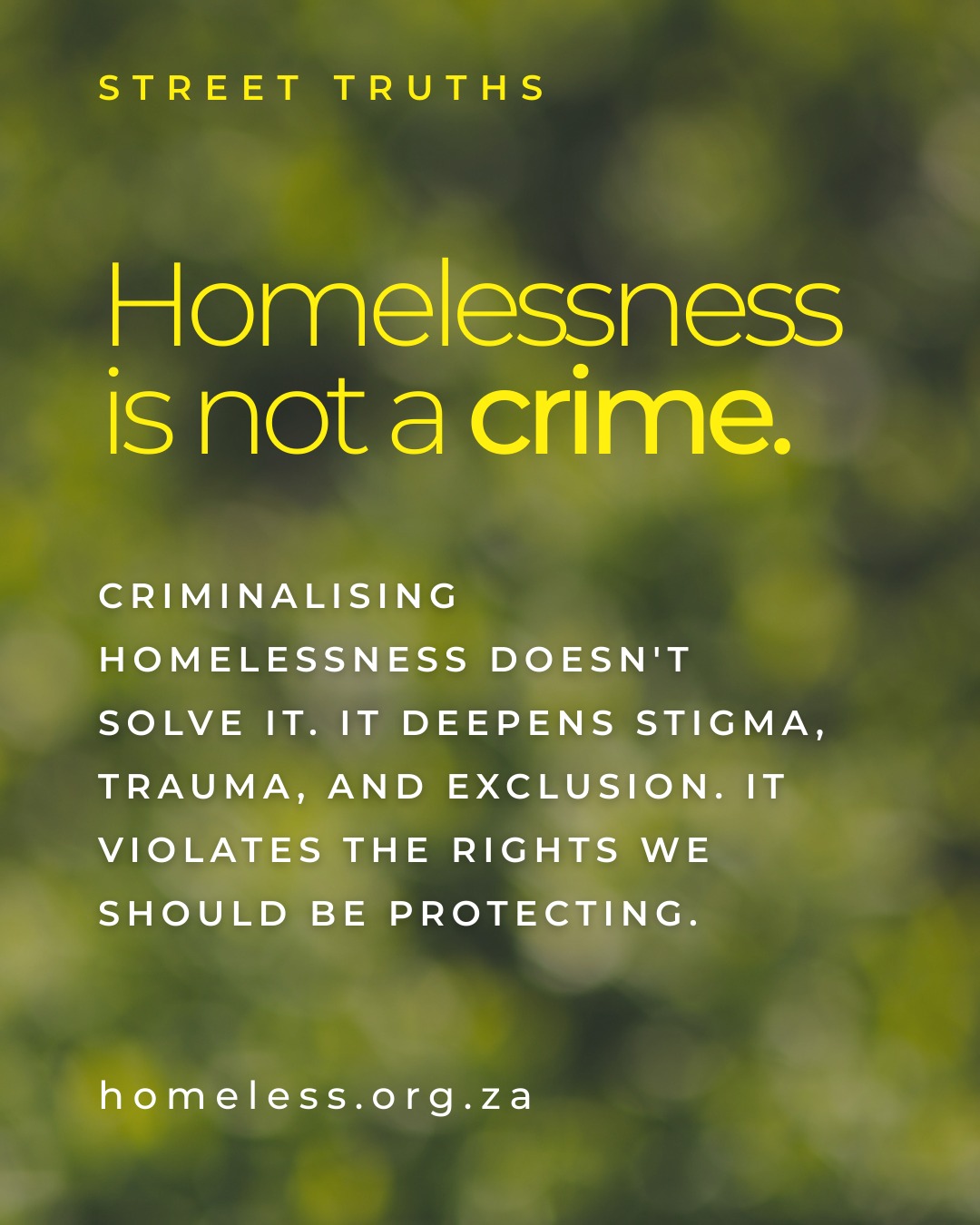 U-turn - Homelessness is not a crime. Yet people experiencing ...
