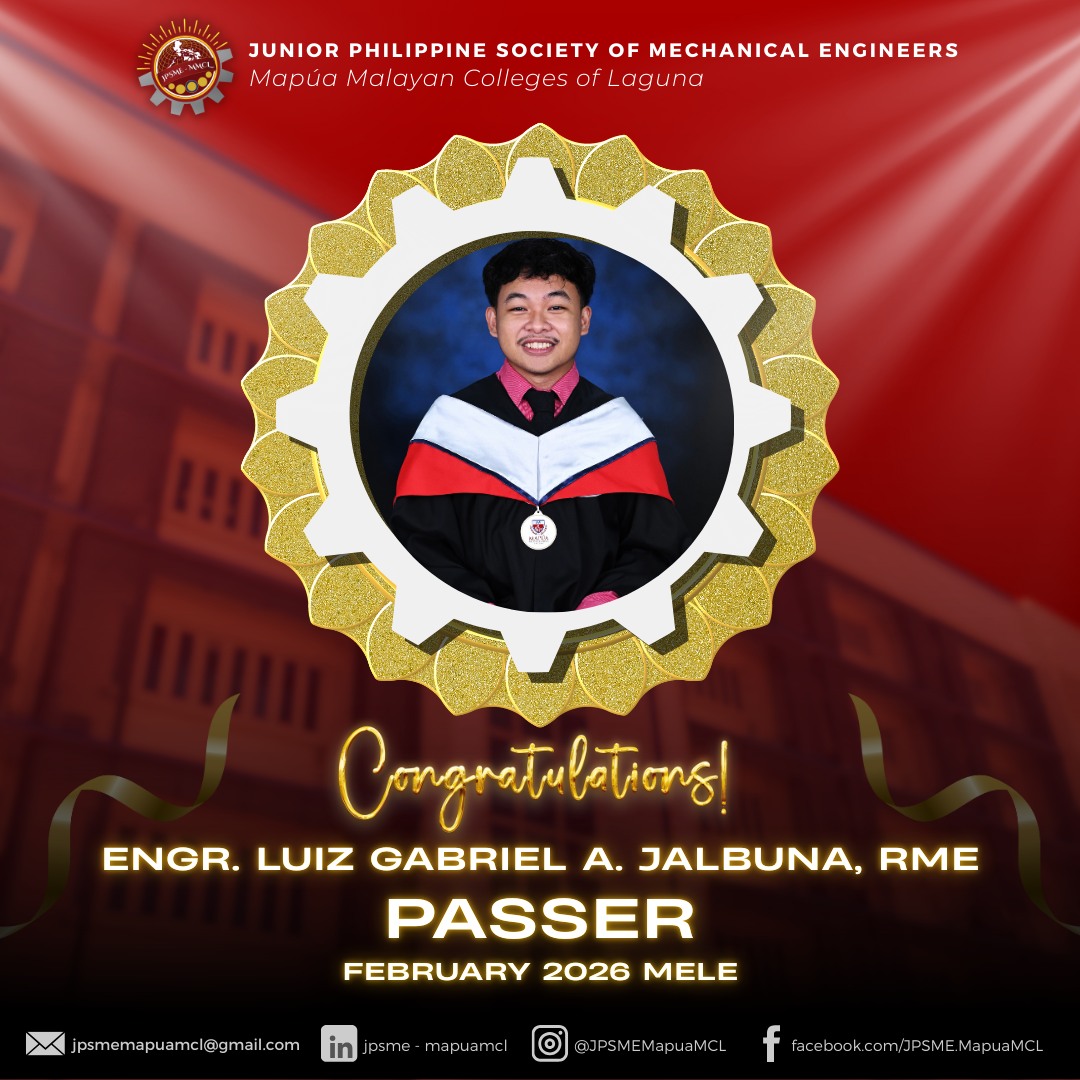 Junior Philippine Society of Mechanical Engineers - Mapúa MCL added a ...