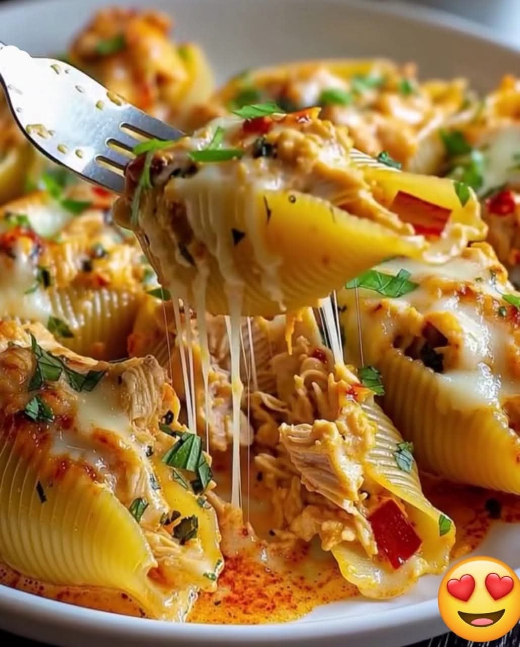 Crazy - Creamy Cajun Chicken Stuffed Shells 🧀🌶️ Ingredients: 24 jumbo ...