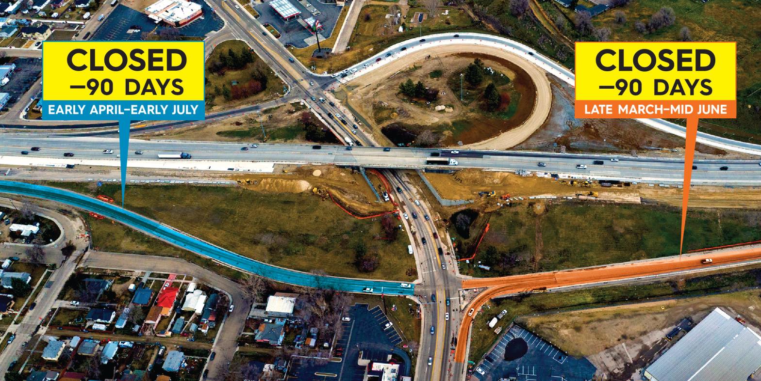 Reminder: The I-84, 10th Avenue eastbound on-ramp in Caldwell will