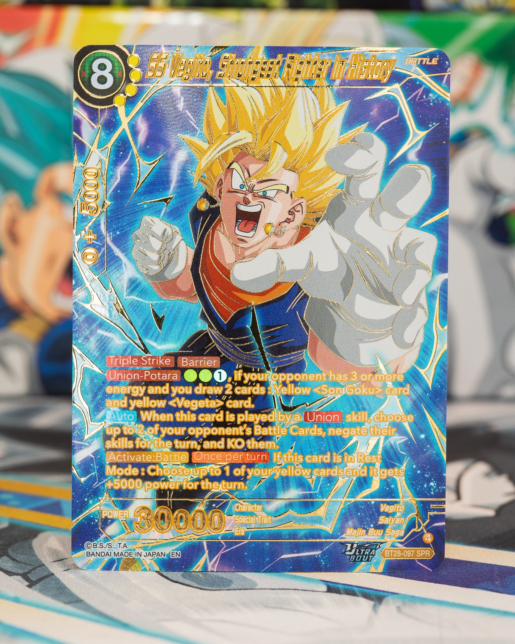 dragon ball super card game union potara Expansion Deck Box Set 01 Mighty Heroes (You can only include 1 copy of a card with Ultimate SS Vegito, Strongest Fighter in