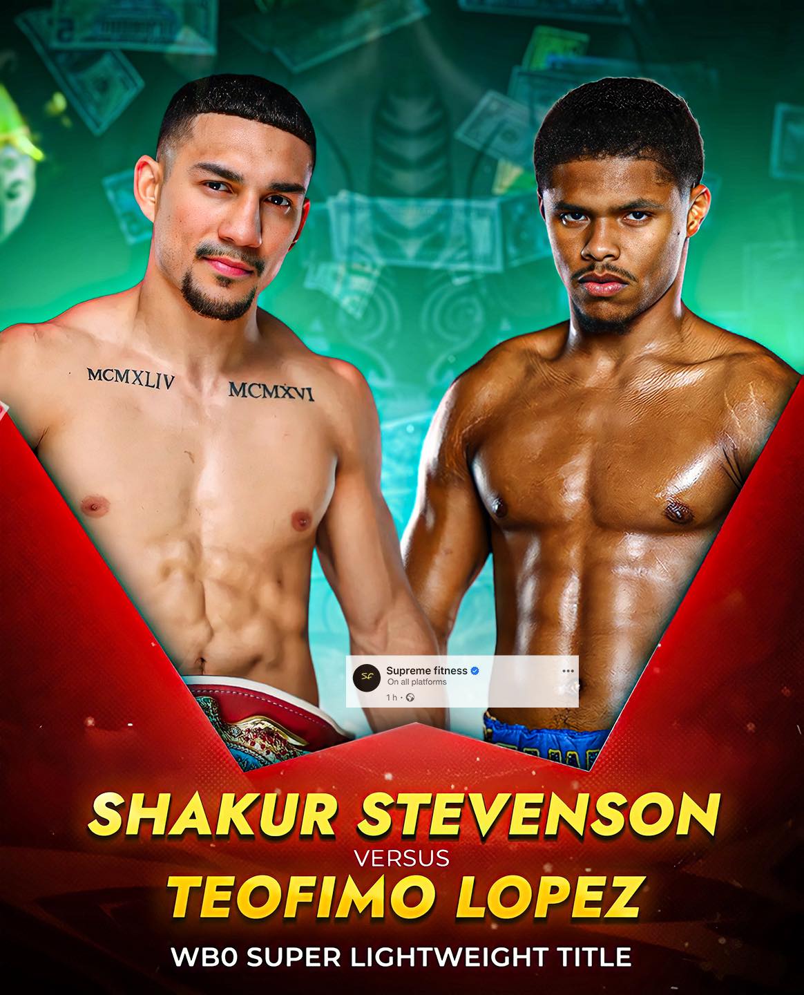 Supreme fitness - Shakur vs Teo is reportedly agreed and... | Facebook