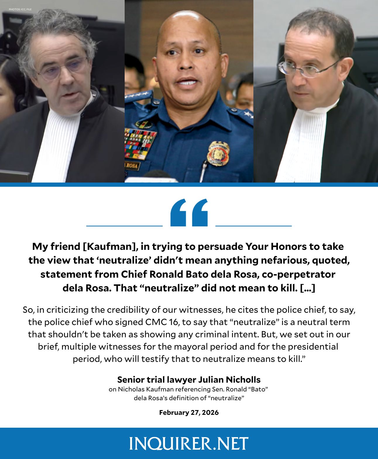 INQUIRER.net - 'IN TRYING TO PERSUADE YOUR HONORS...'... | Facebook