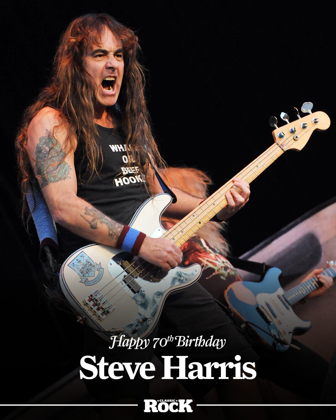 Wishing a very happy birthday to Iron Maiden bassist, Steve Harris
