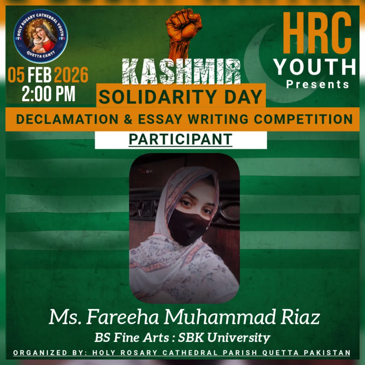 Holy - Meet Our Gracious Participant Ms. Fareeha Muhammad Riaz Kashmir ...