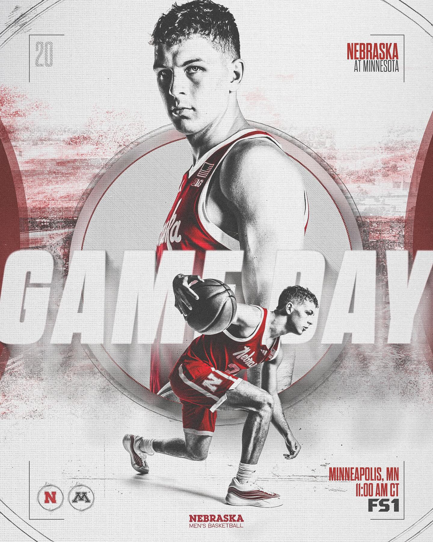 Nebraska - Game Day up North. 🆚: Minnesota 📍: Minneapolis, MN ⌚️: 11:00 ...