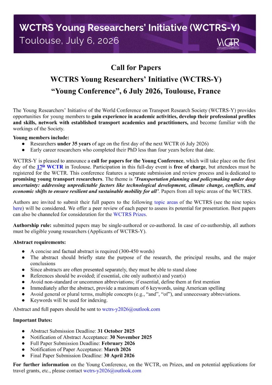 World Conference on Transport Research Society
