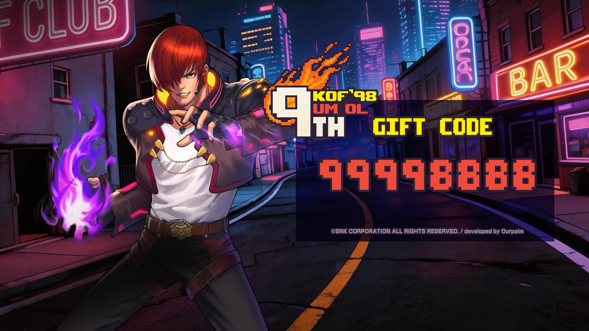 🎉 Day 8 is live! Claim your KOF'98 UMOL Anniversary code now! The