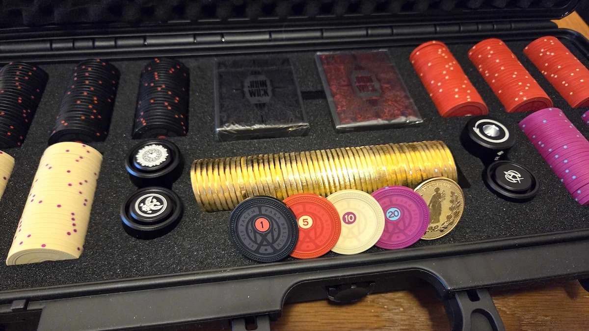 Pirate Gold Poker's John Wick Poker Set is a stylish way to make