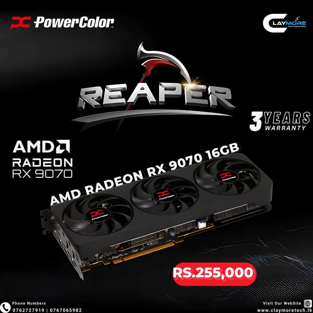 Claymore - PowerColor Reaper AMD Radeon RX 9070 16GB GDDR6 Experience ...