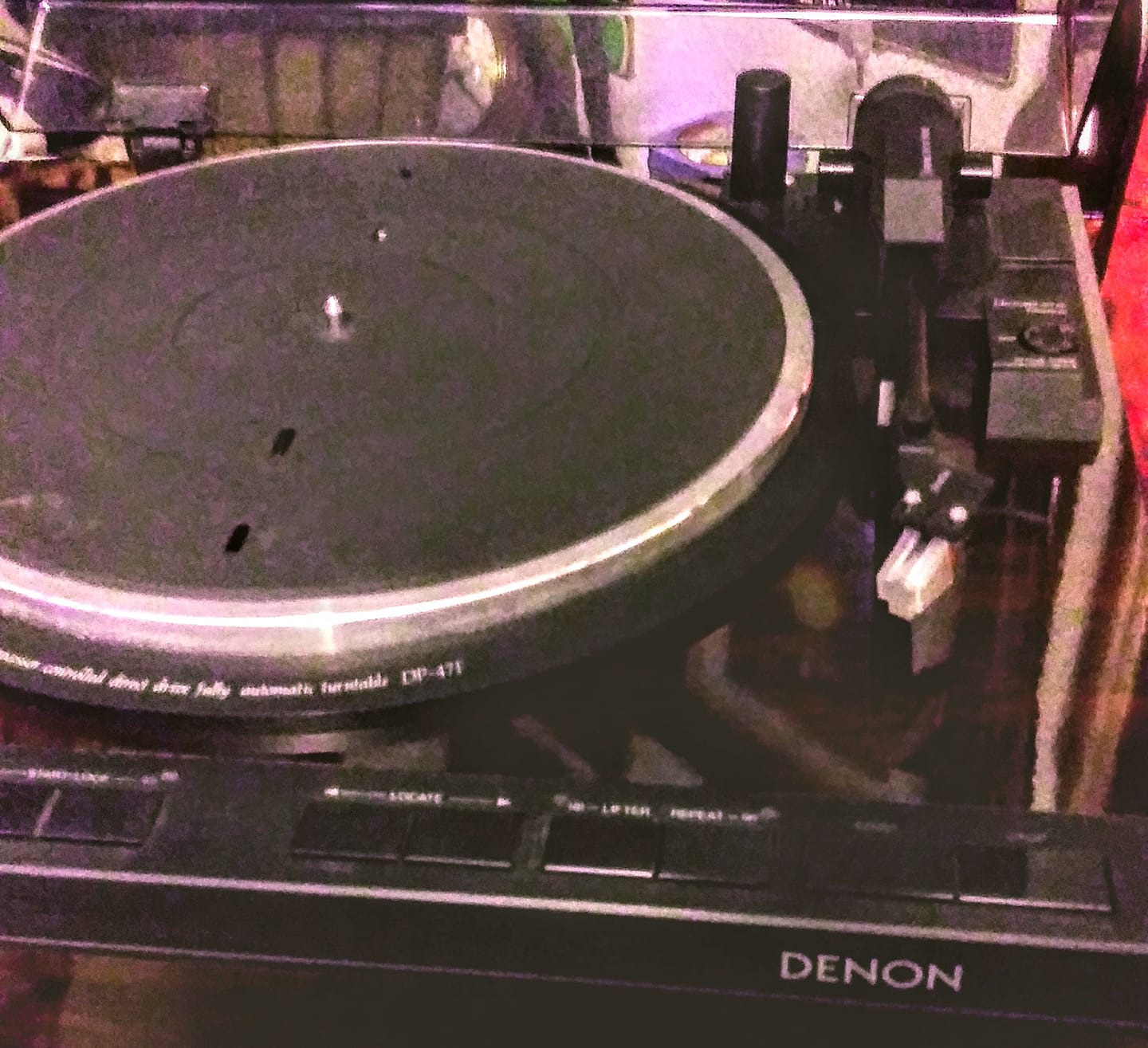 DP-47F DENON 純正カートリッジDL-80MC、取説付属