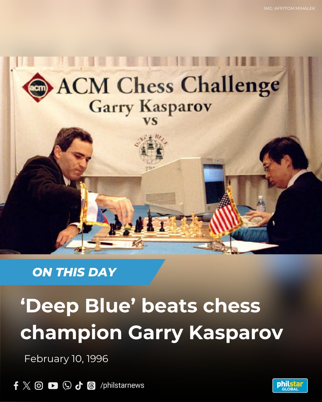 Philstar.com - COMPUTER WINS VS MAN ♟️ #OnThisDay in 1996, IBM ...