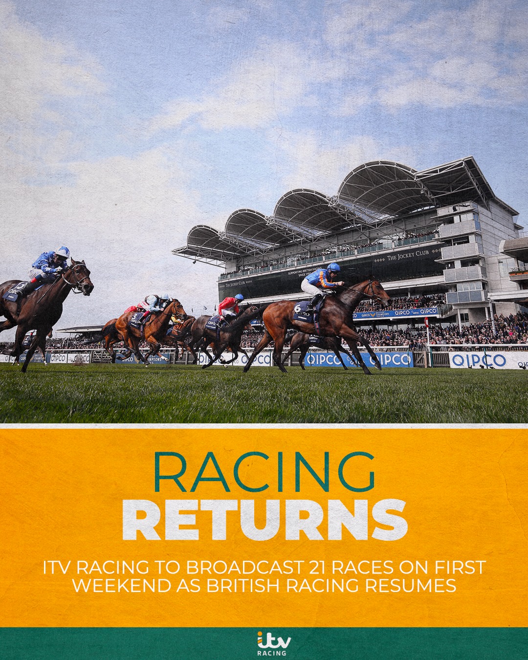 ITV Racing - 🏇 RACING RETURNS TO ITV 🏇 ITV Racing to... | Facebook