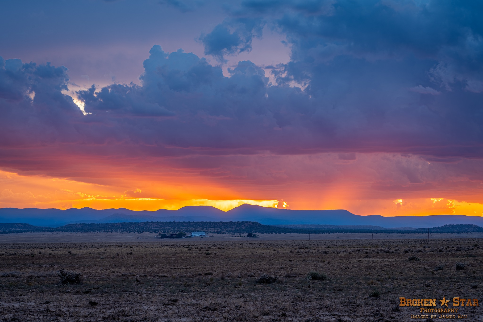 Monsoon sunset view from Prescott Valley, AZ