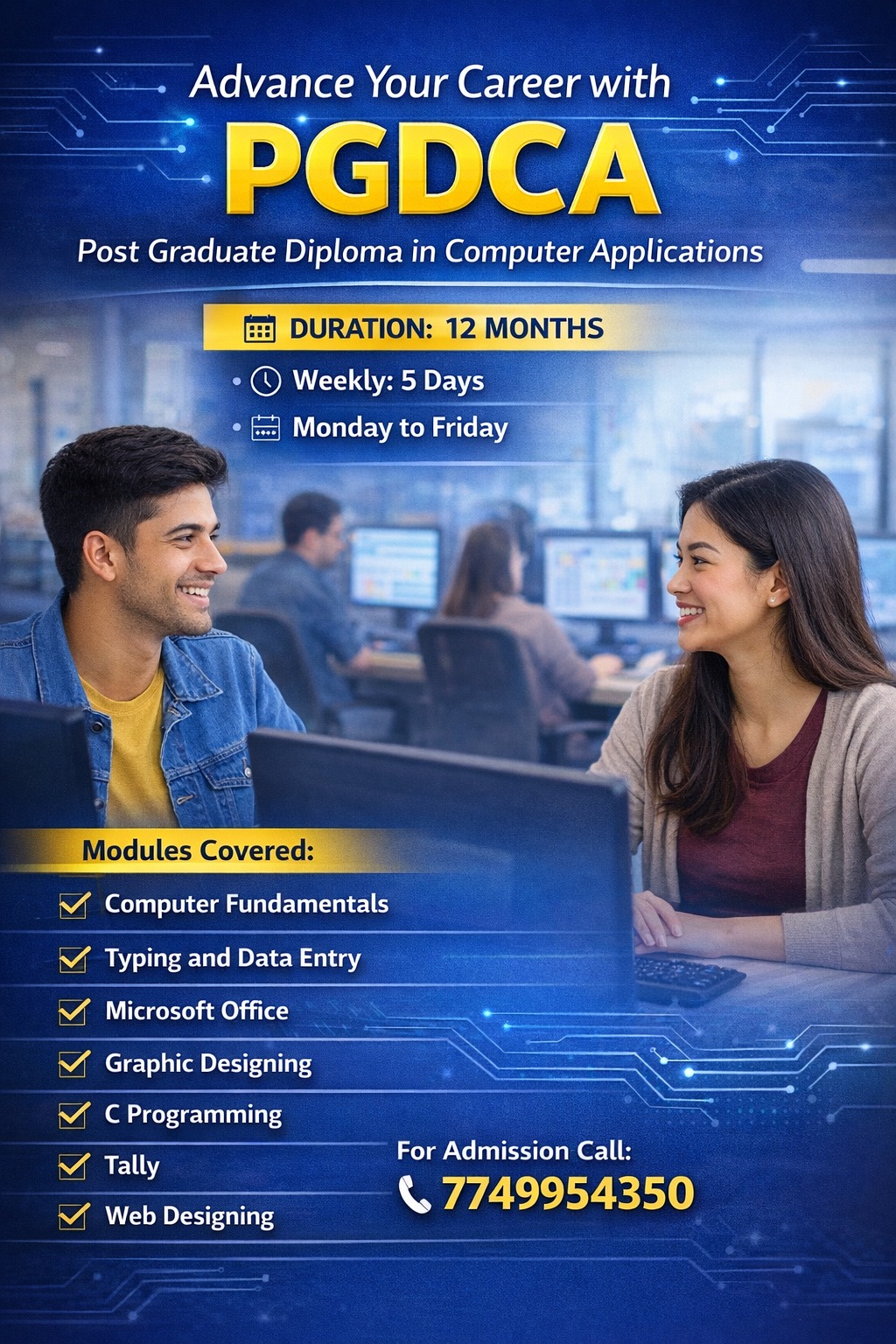 📢 PGDCA ADMISSION OPEN – JANUARY 2026... - Human Life Centre | Facebook
