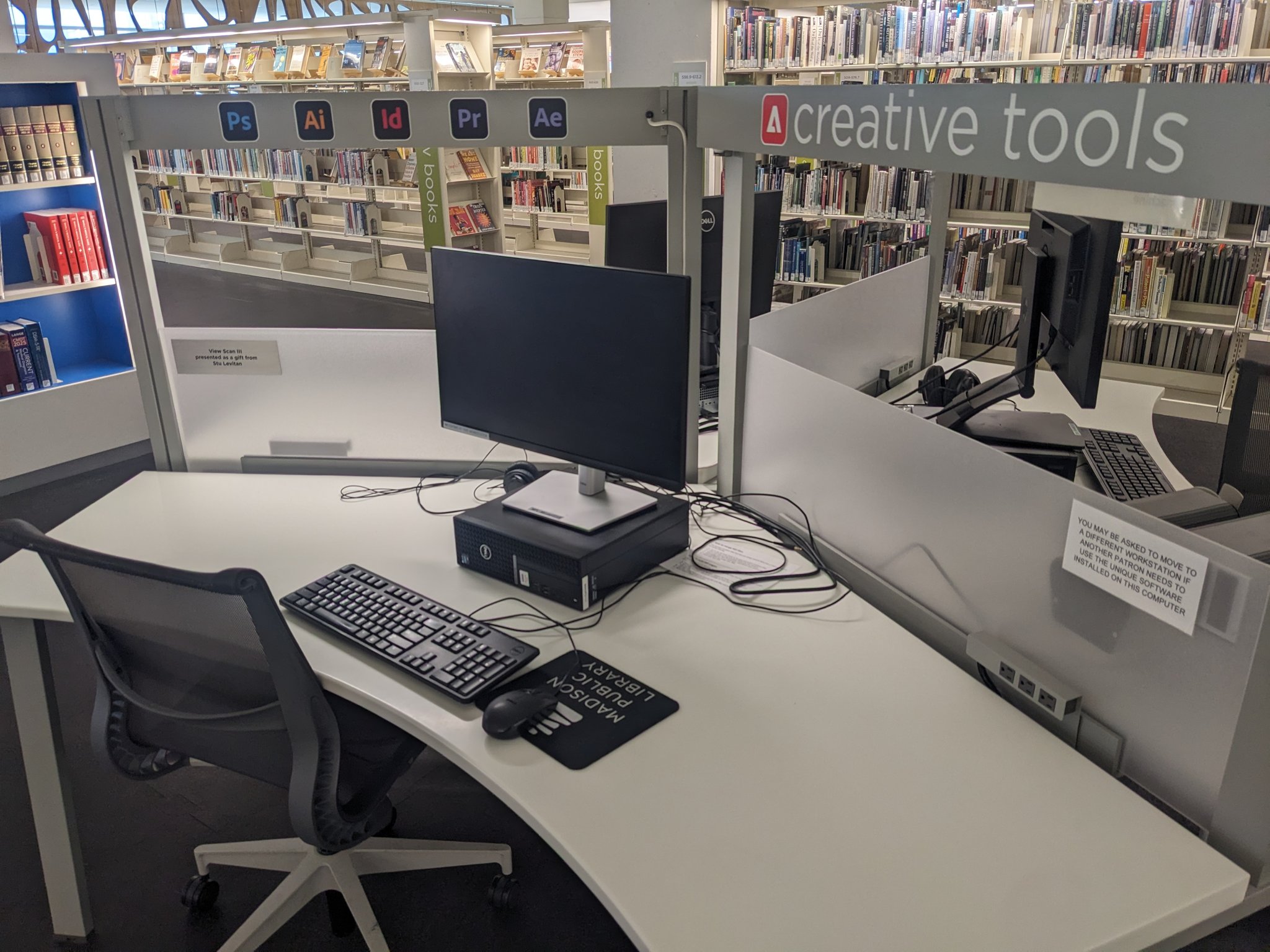 Free Adobe Creative Suite access at Madison Public Library