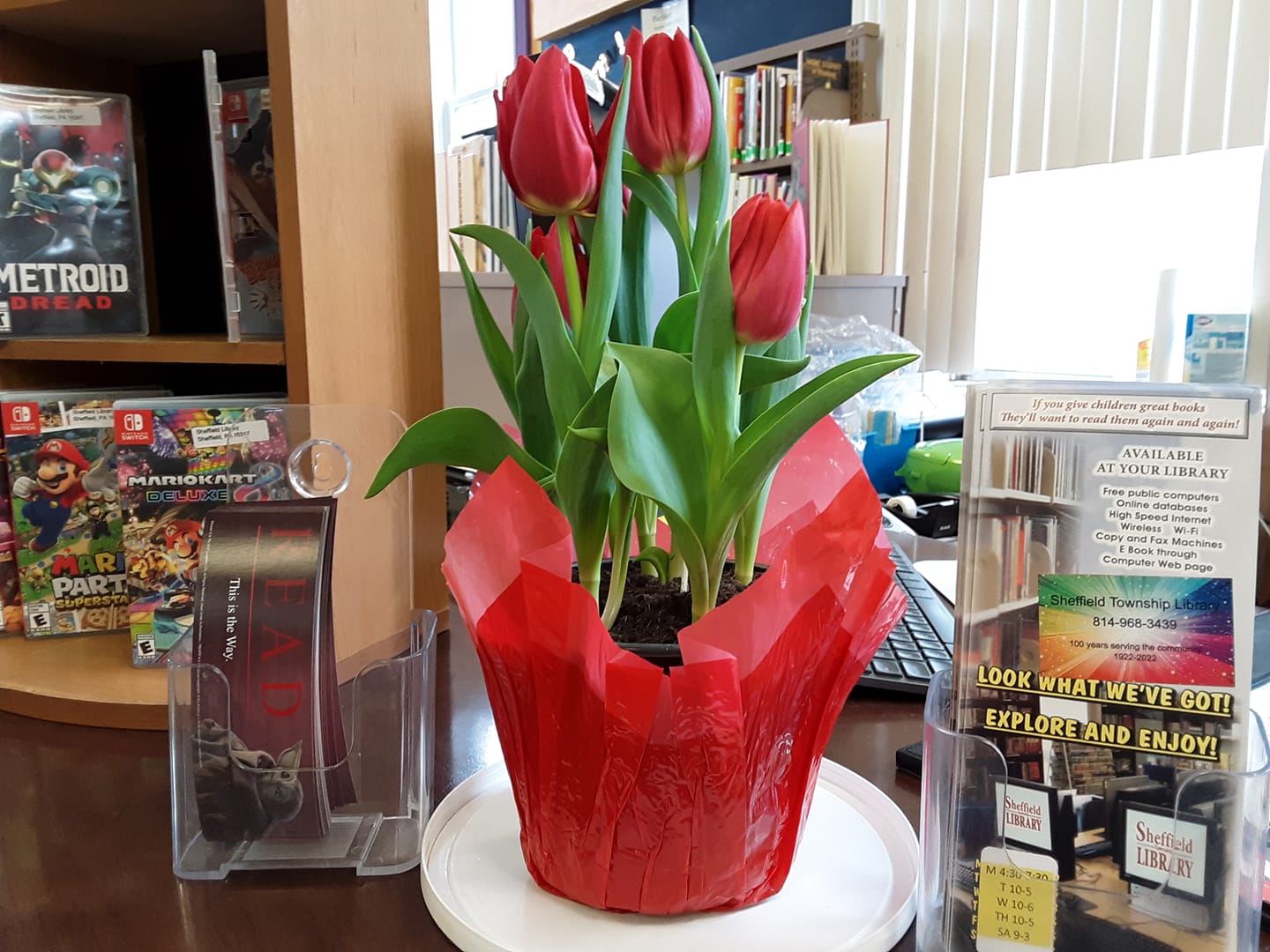 Sheffield Township Library - Thank you, Kathy Geiger, for brightening ...