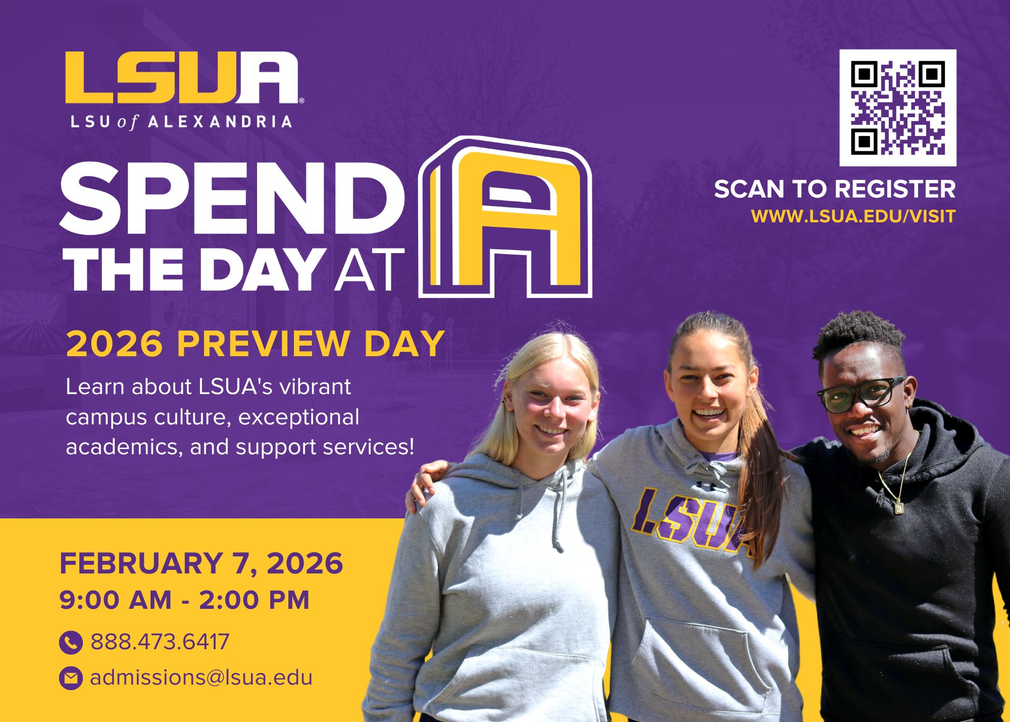 LSUA Admissions & Recruiting | Alexandria LA