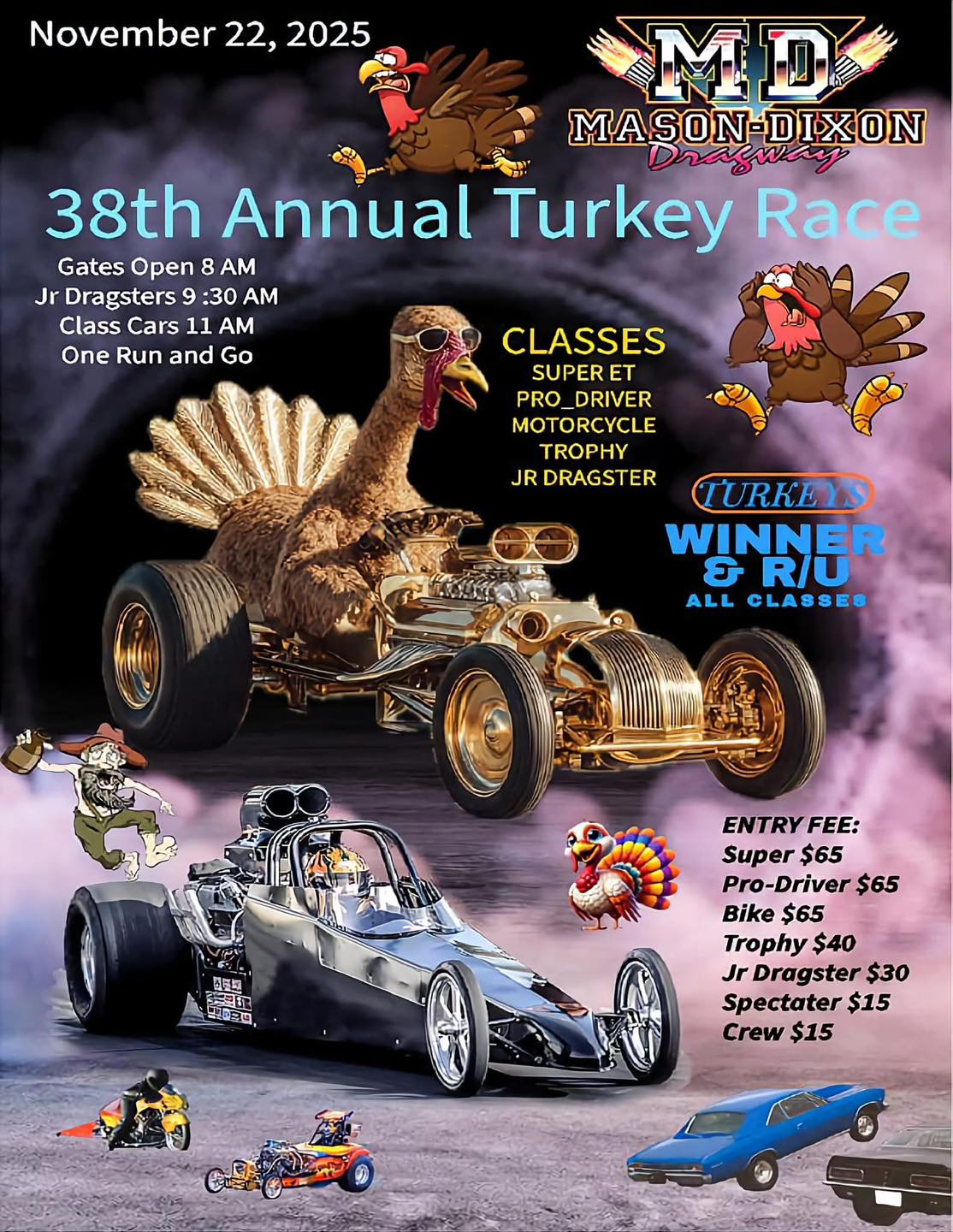 Last race of the season…. November... - Mason Dixon Dragway | Facebook
