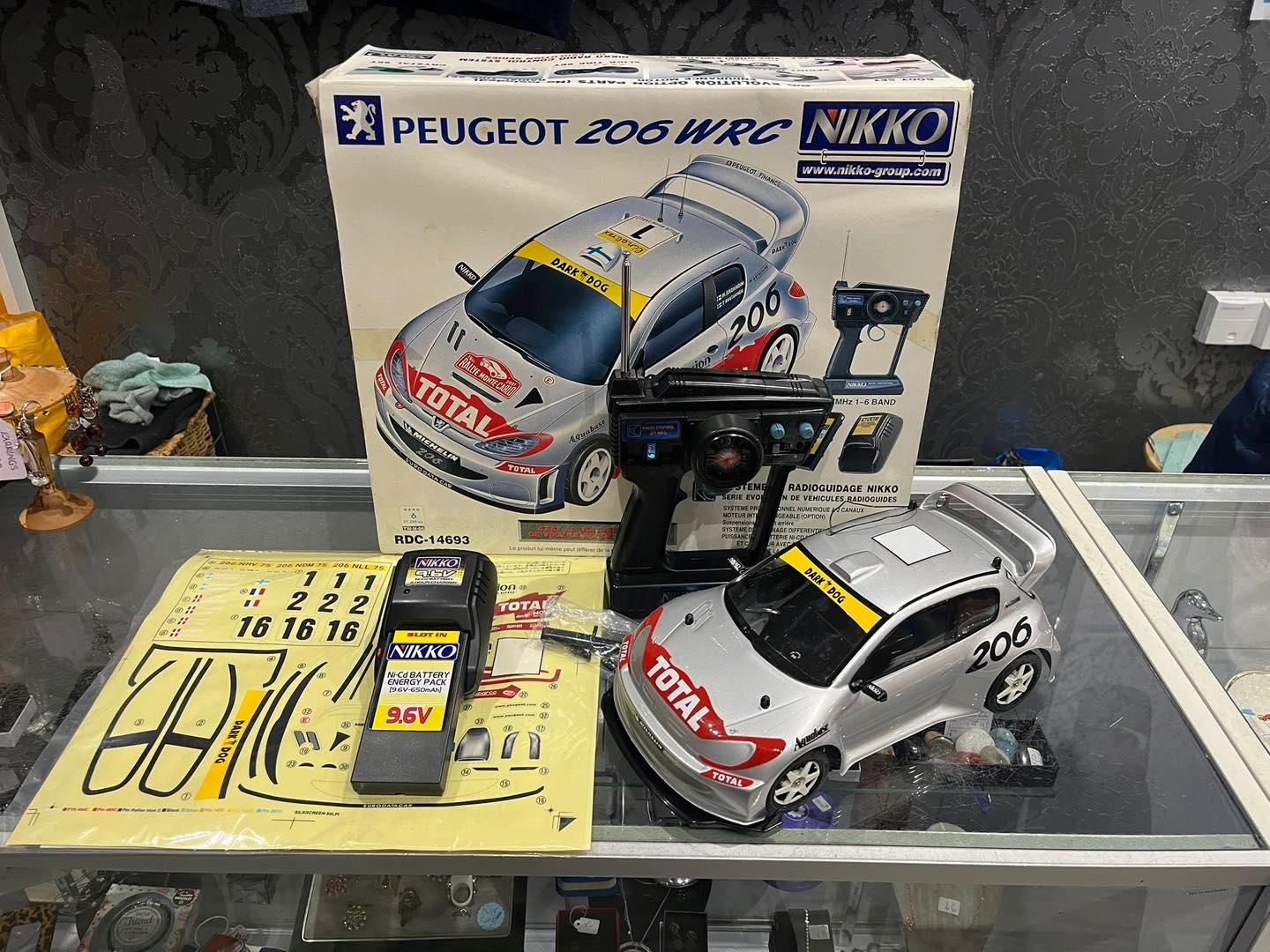 Nikki Peugeot 206 WRC remote control car. Recommended for 8 years