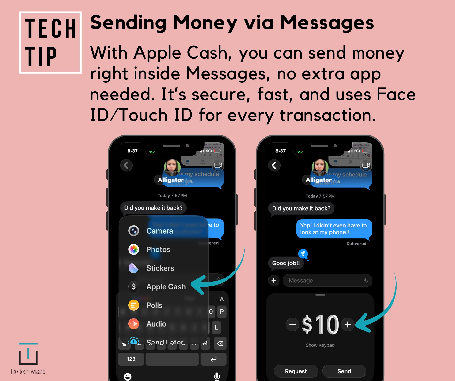 The Tech - TECH TIP TUESDAY! With Apple Cash, you can send money right ...