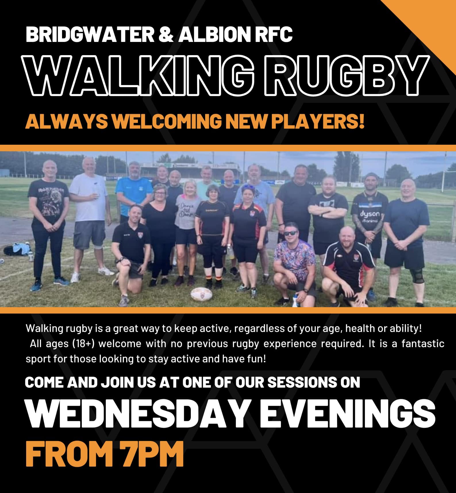 Bridgwater - Walking rugby is a slow-paced, non-contact version of ...