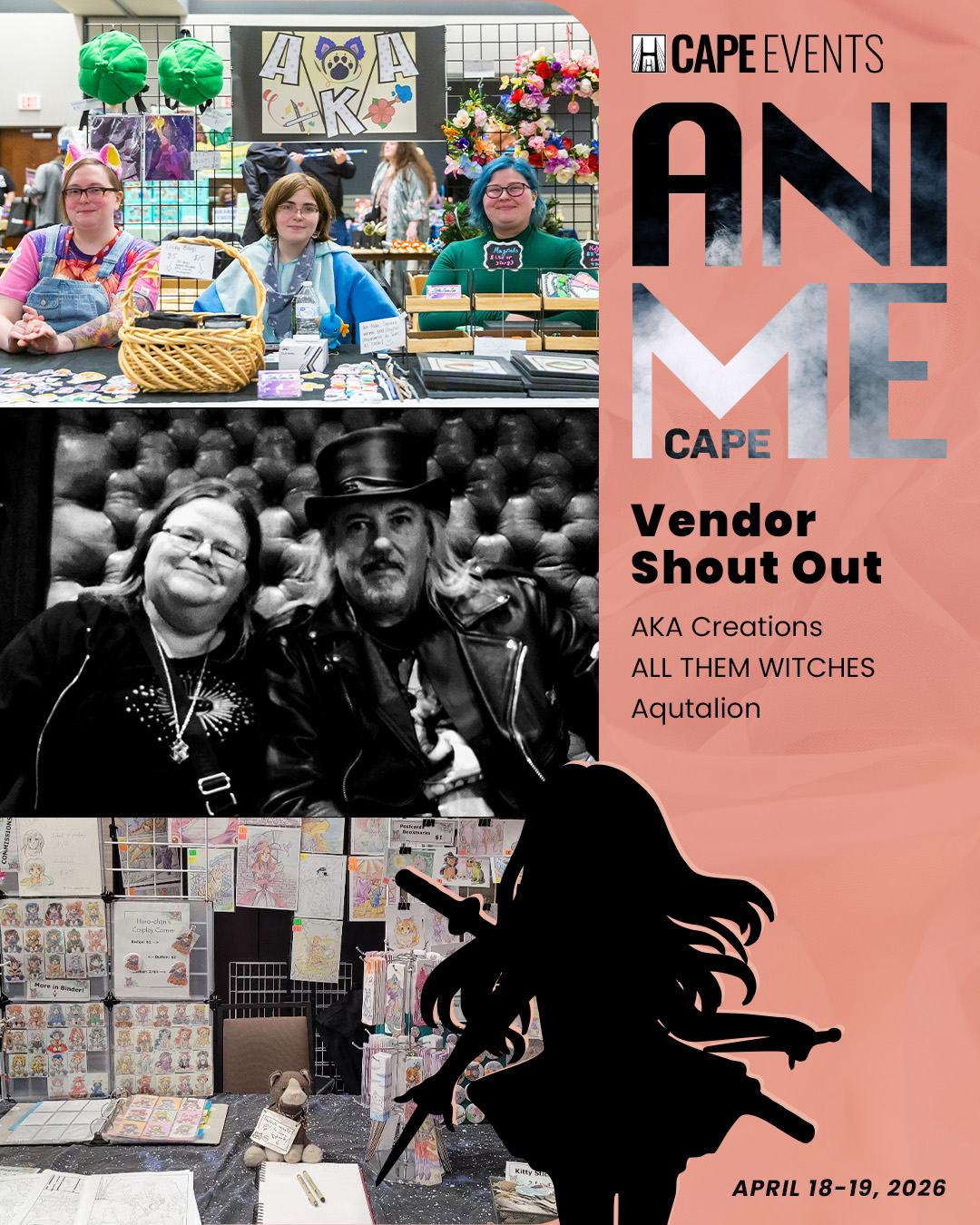 Cape - 📣 Vendor Shout Out 📣 The countdown to Cape Anime 2026