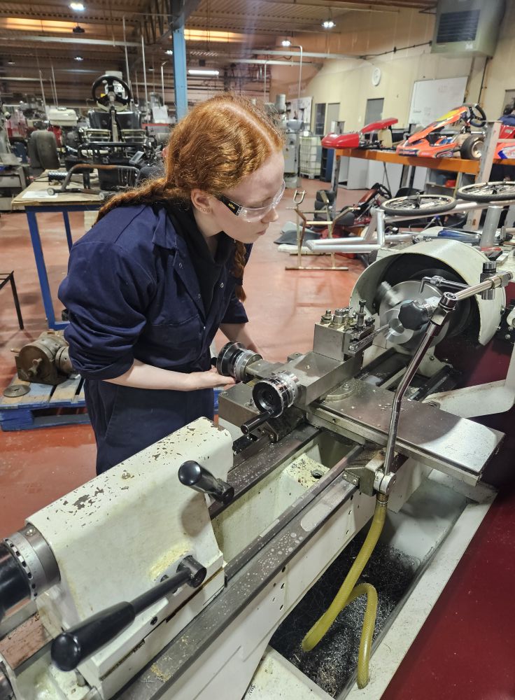 South - Female toolmaker at SWDT... SWDT are keen advocates for Females ...