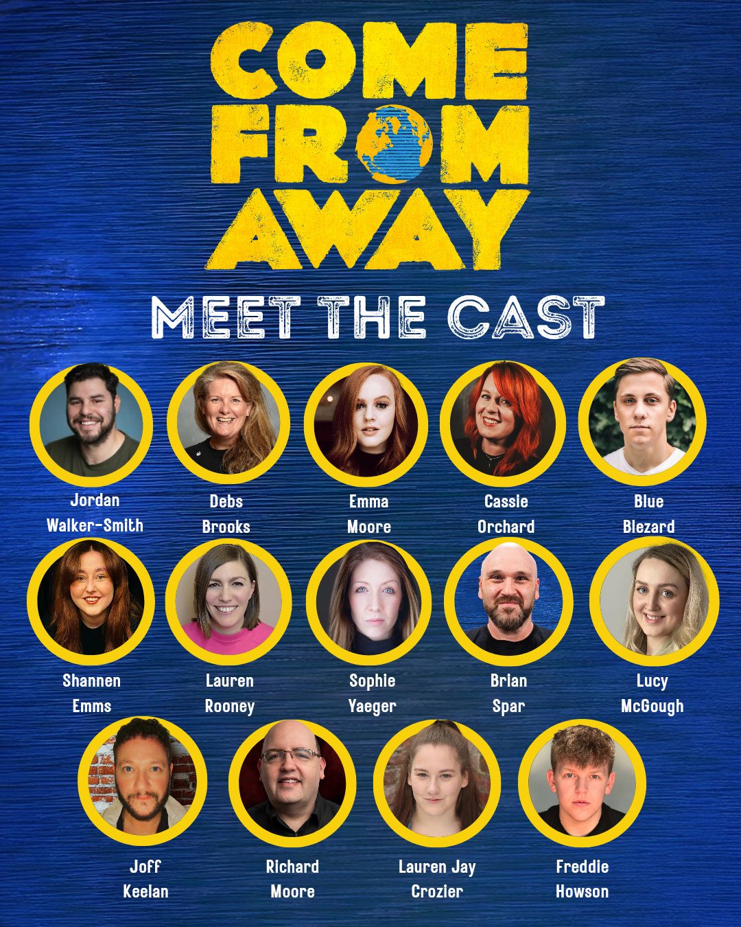 Junction - We're excited to announce our cast of COME FROM AWAY. After ...
