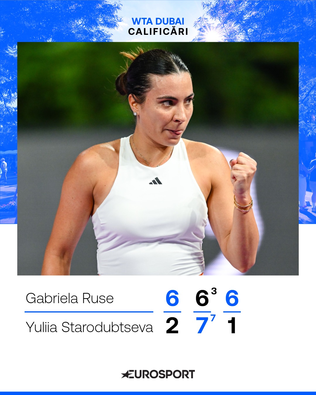 Eurosport - Gabriela Ruse e în finala calificărilor, la Dubai! 💥 ...