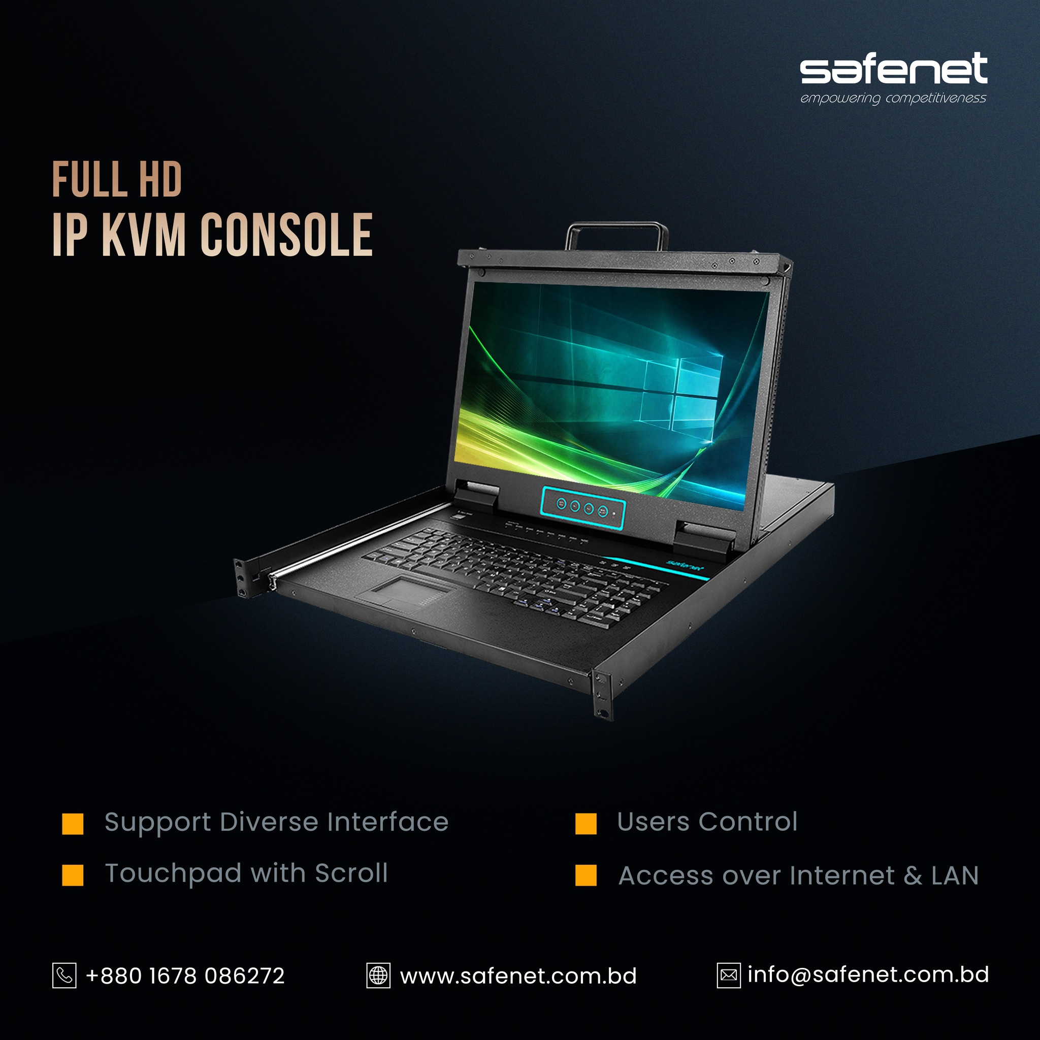 Safenet - The IP KVM Solution aims to save the cable problems in high ...