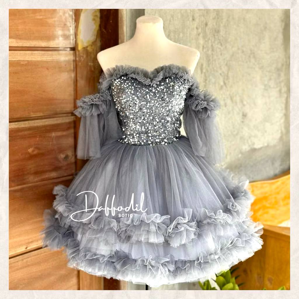 shopee cocktail dress Affordable Gown✨️ Visit shop for more details. Shop👉 https://s. shopee.ph/2LSP8XSPDn Red Wedding Dresses for Color:Soft Yellow cocktail gown off the shoulder straps