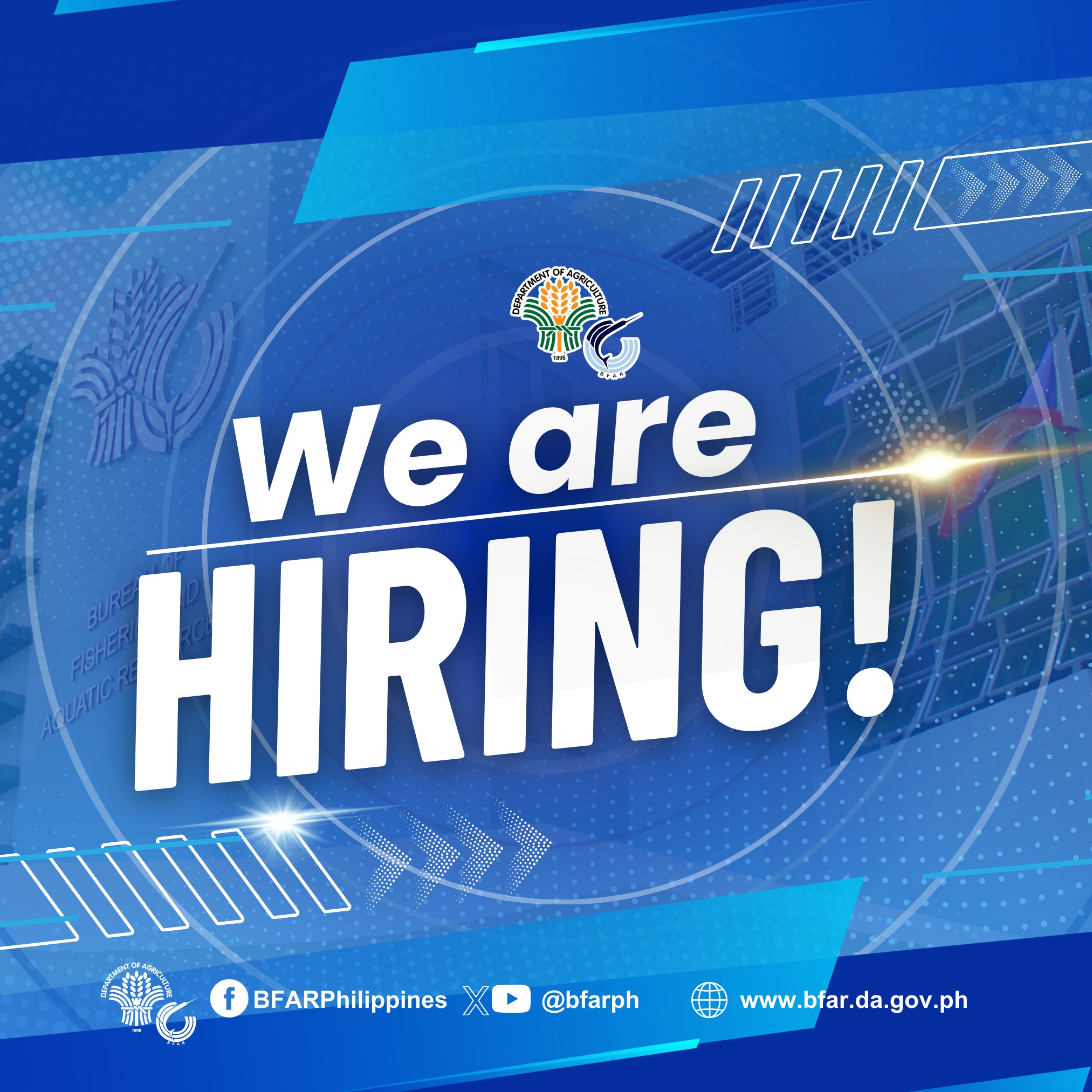 𝑾𝒆'𝒓𝒆 𝒉𝒊𝒓𝒊𝒏𝒈! The FishCoRe National... - BFAR Philippines | Facebook