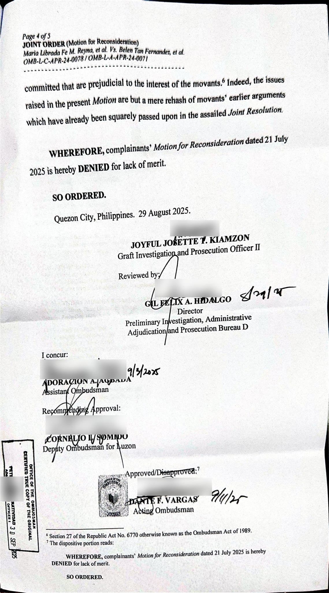 Mayor Belen T. Fernandez added... - Mayor Belen T. Fernandez