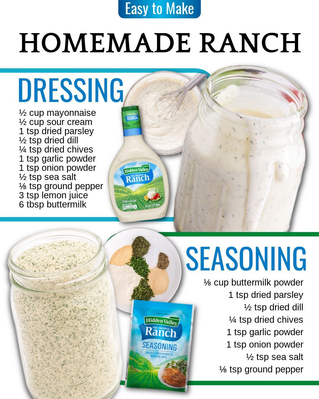 hidden valley ranch dressing mix recipe Homemade for a rich, tangy flavor Packet Boho Chic Mini Dress Daring Diva Women's Stylish waist:48
