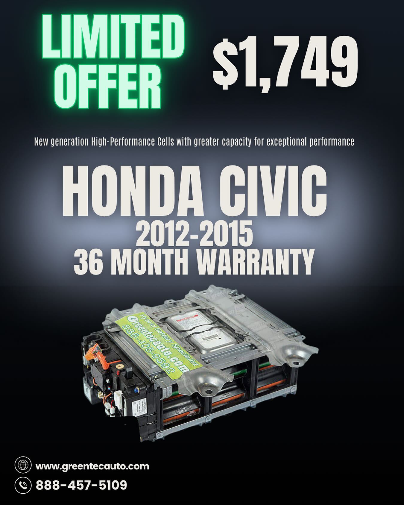 Greentec Auto - 🚨 Limited-Time Offer – Honda Civic Hybrid... | Facebook
