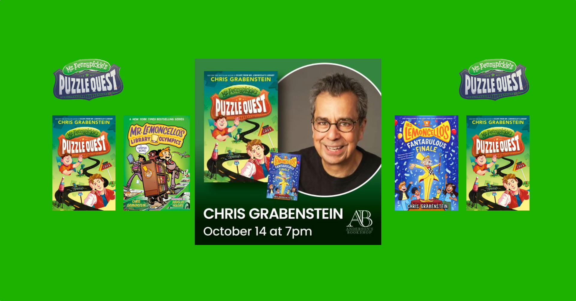 Chris Grabenstein's gift for double book birthday