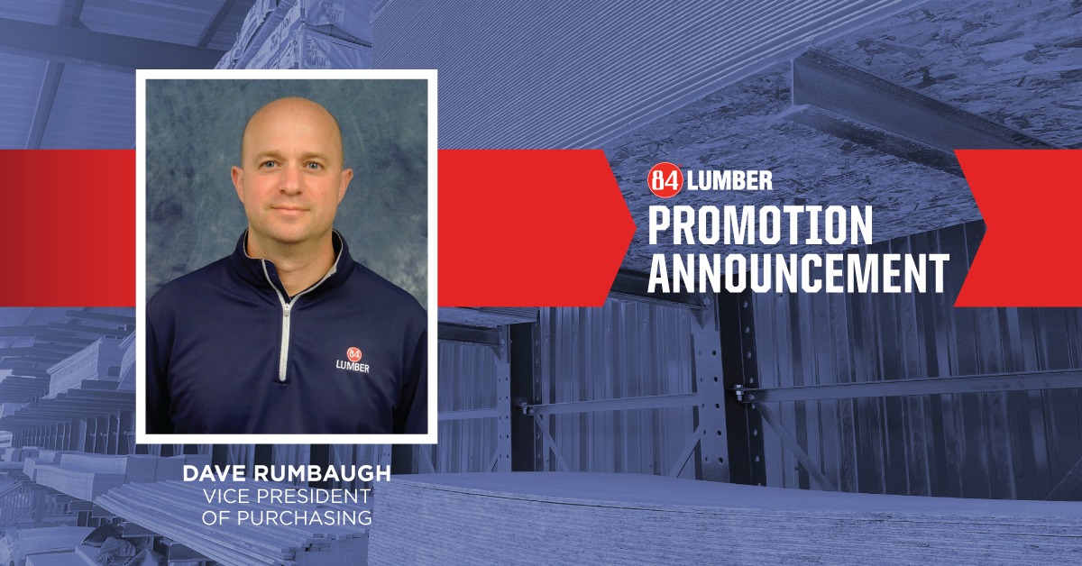 84 - We’re proud to announce the promotion of Dave Rumbaugh to Vice ...