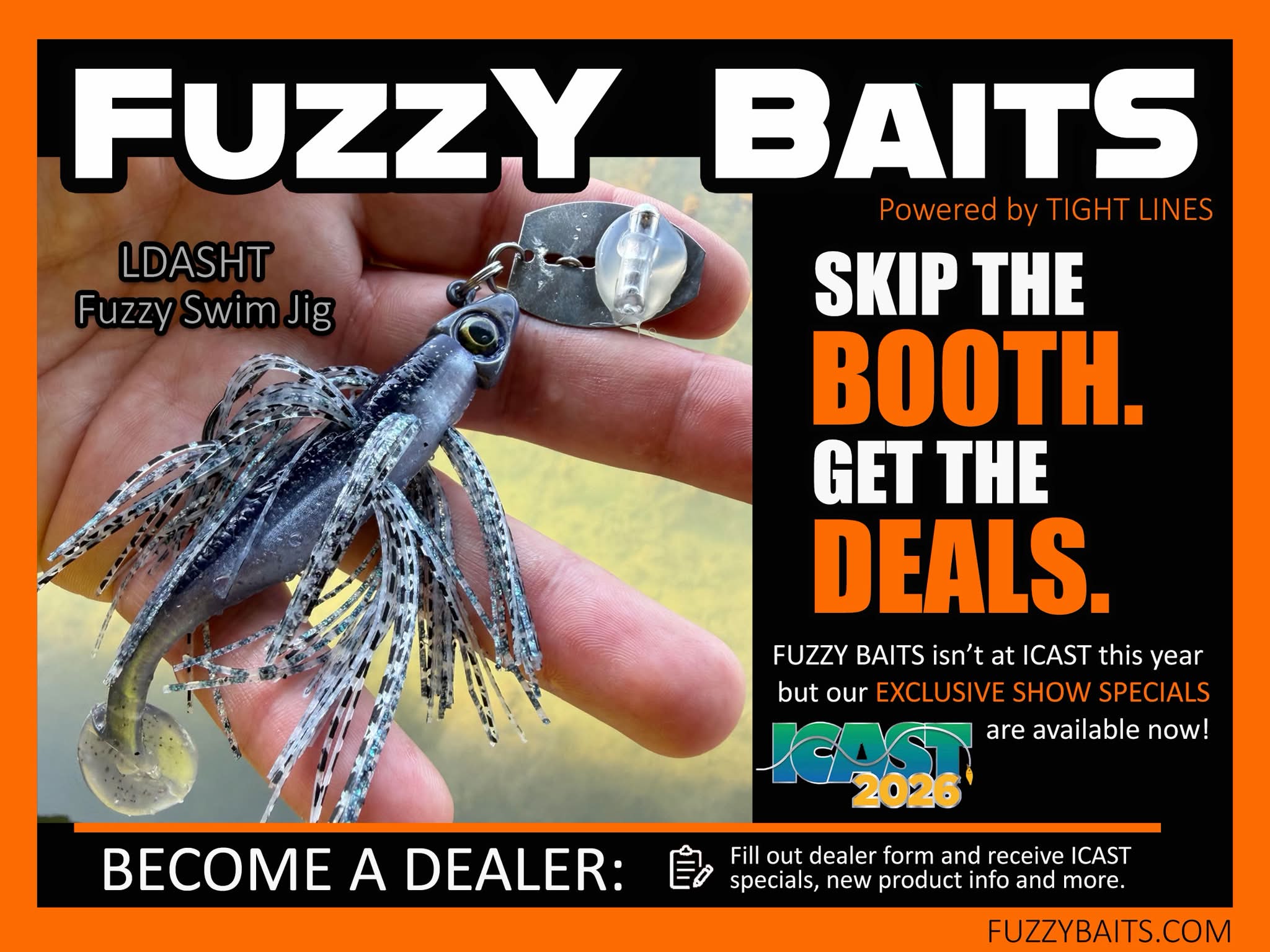 become a dealer fishing lures Trucker Lot Lizard 8" Crankbait  Guide's Choice Pro Shop trolling open water Frog Factory The Mongrel Frog-Black