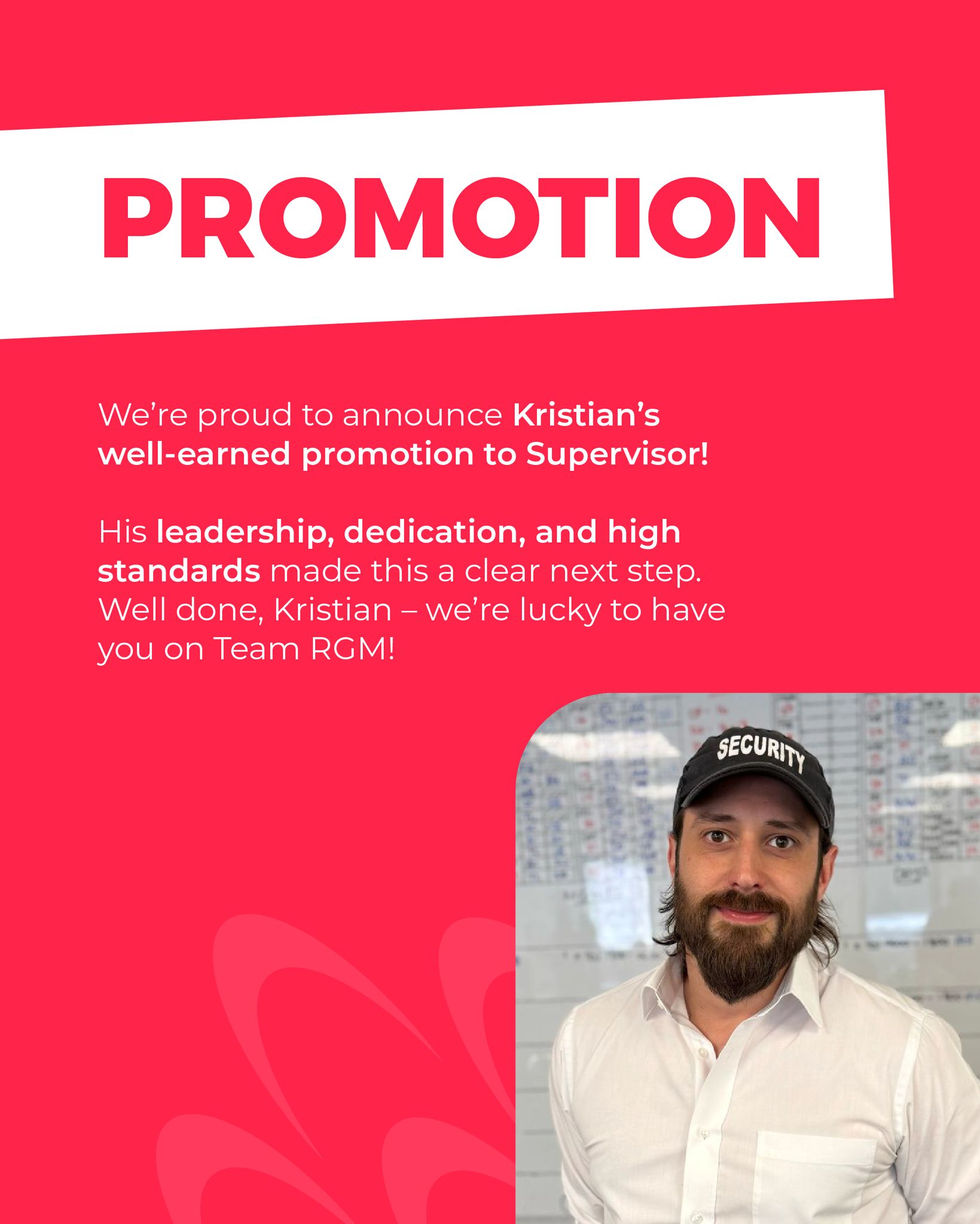 RGM - Congratulations, Kristian 👏 We’re proud to share that Kristian ...