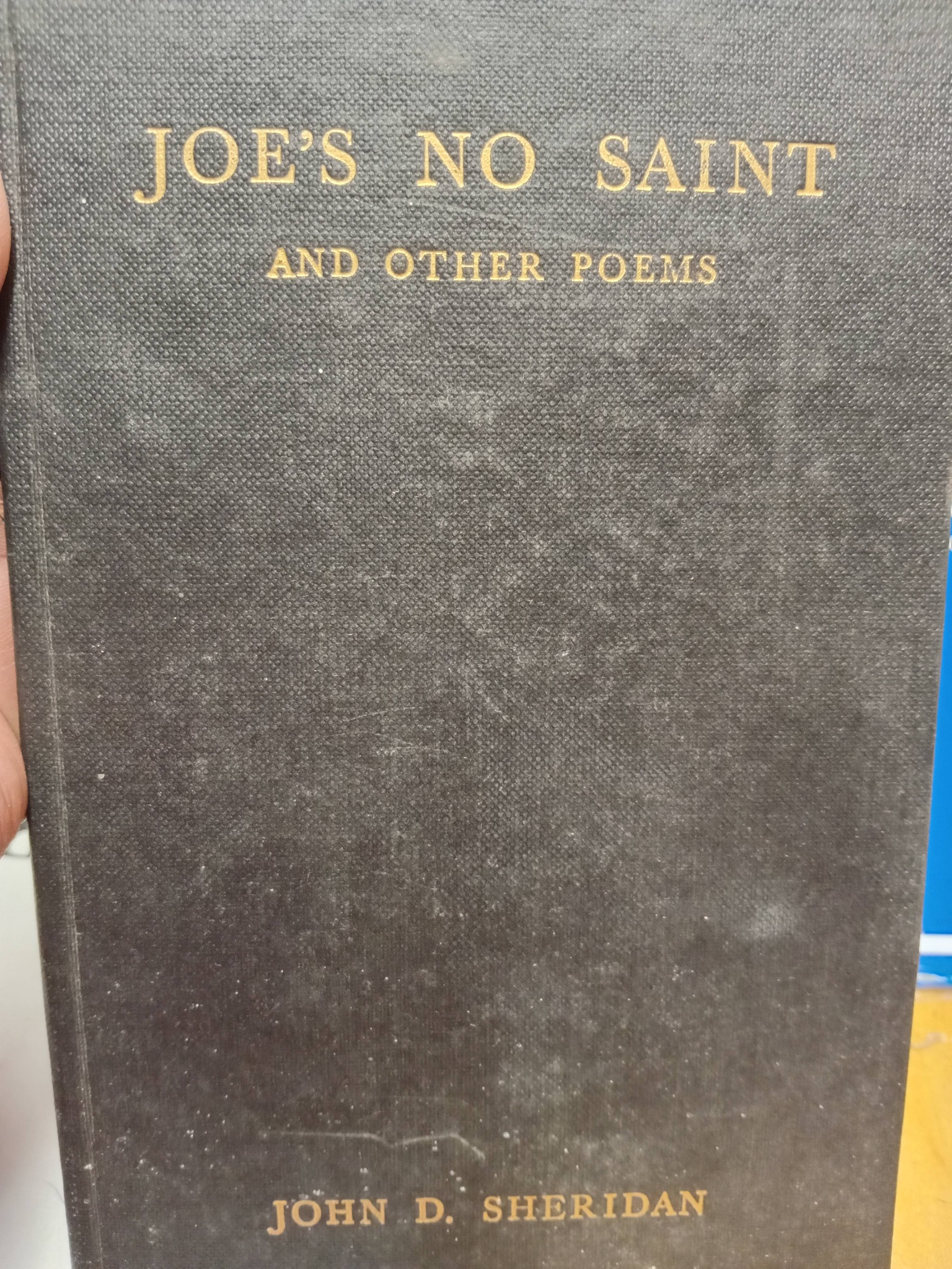 Joe's no Saint and other poem book printed in 1960s