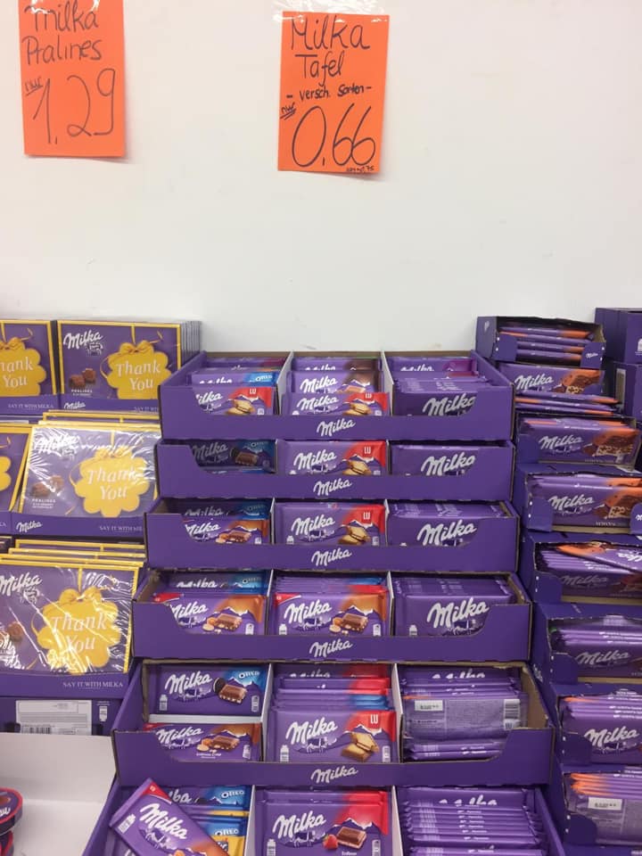 Milka Tafel 100g Alle Sorten Fur 0 66 Lagerverkauf Xxl