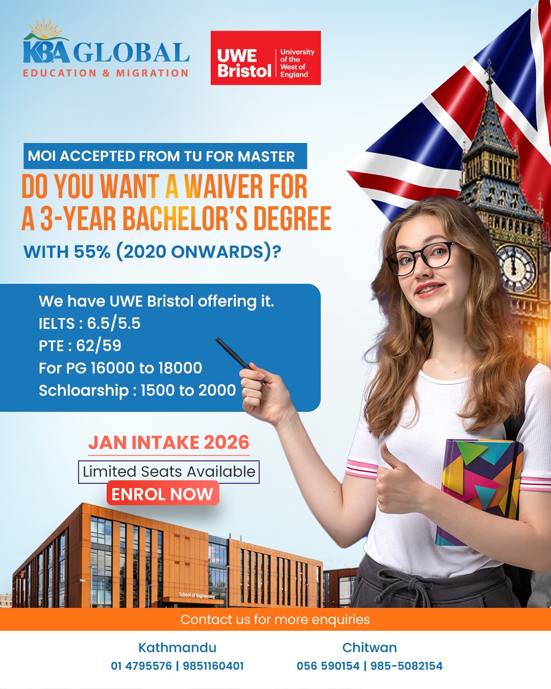 KBA - 🎓 Study in the UK with UWE Bristol – January 2026 Intake! 🇬🇧 ...