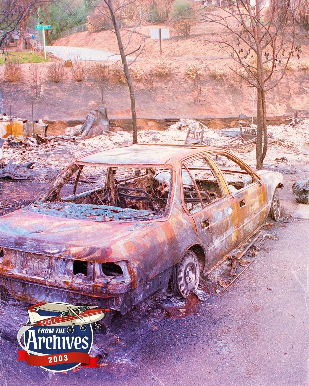 パウエル　ランスマウンテン　当時POWELL STEDMAN ZORLAC FROM THE ARCHIVES 🗂️ In 2003, wildfires tore through California
