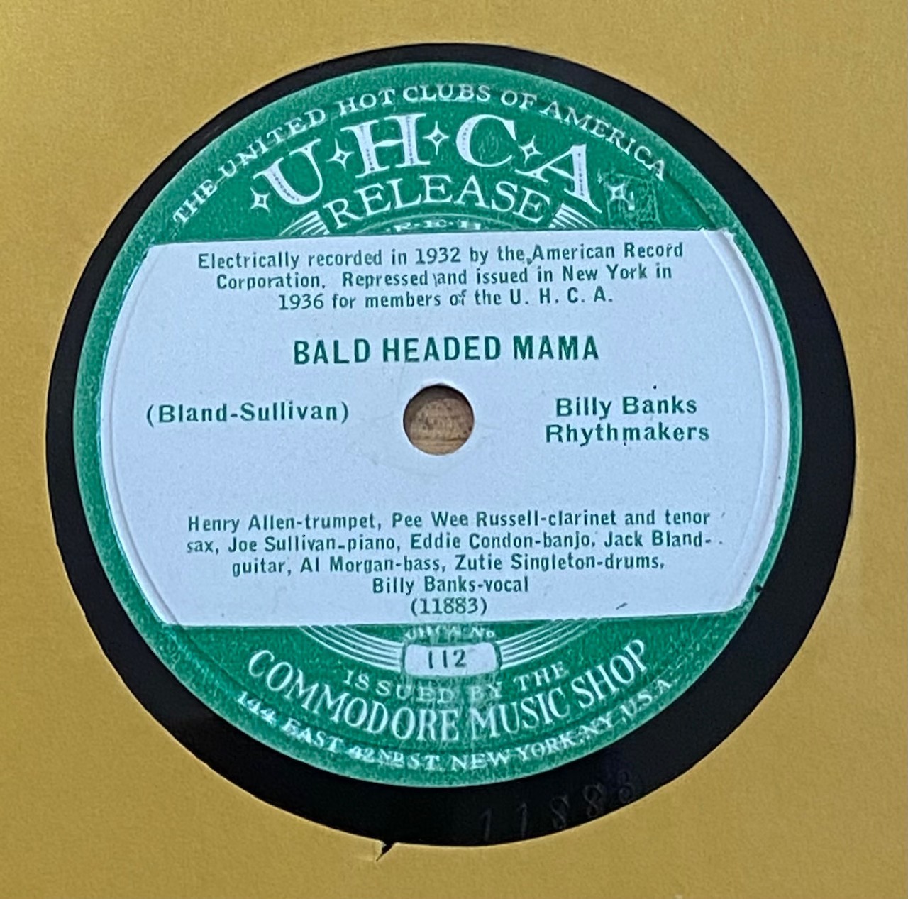 Commodore music shop release of Billy Banks Rhythmakers